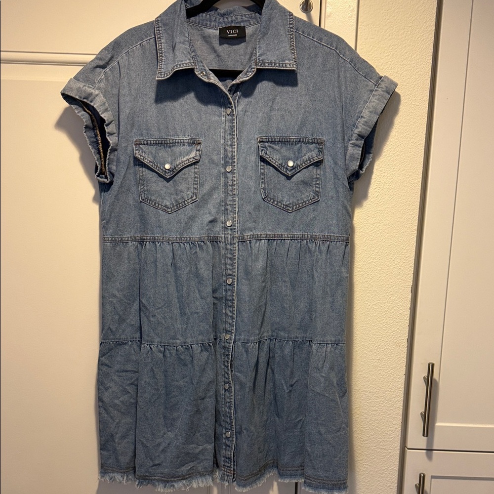 Vici Denim Mini Dress